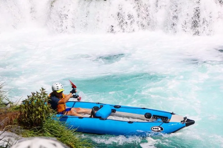 Kayak nel fiume di Zagabria
