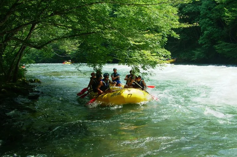 Rafting adventure in zagreb river